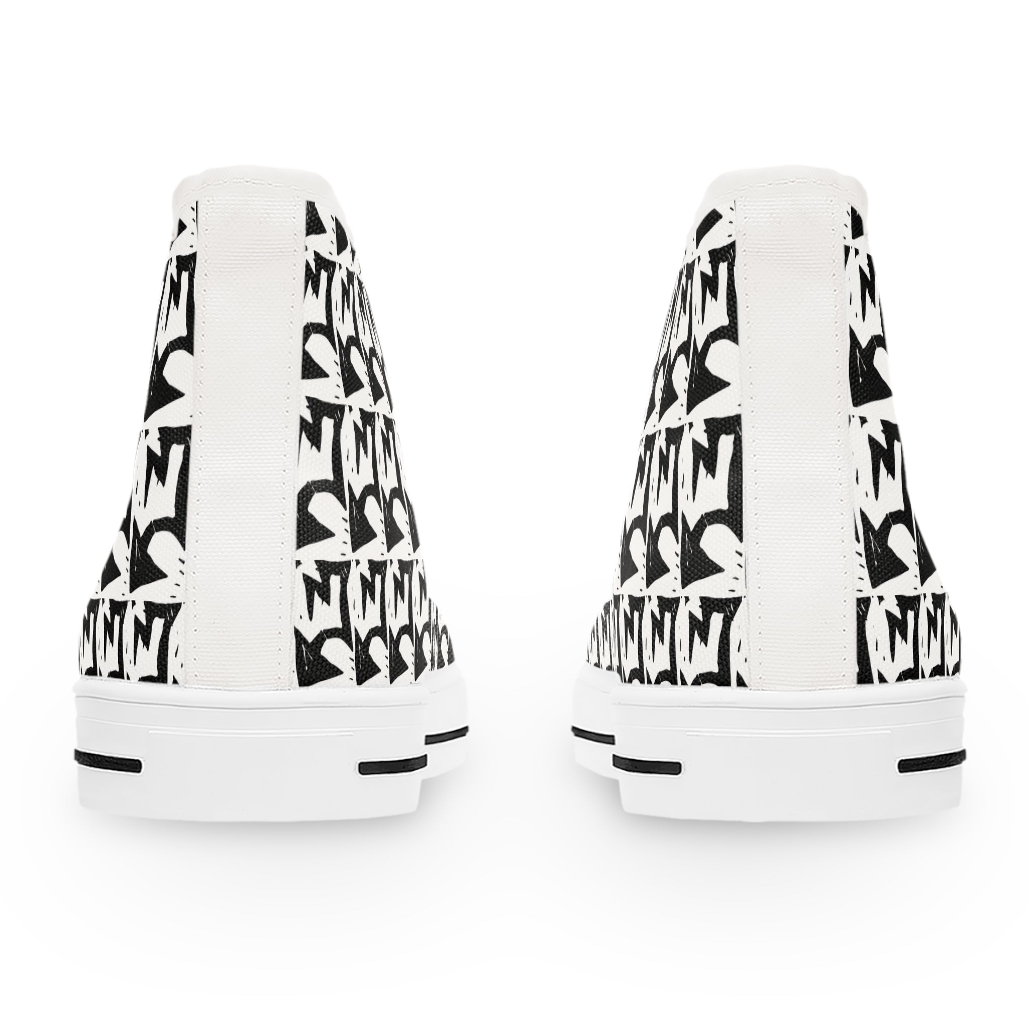 No Wrong Direction: Women's Canvas High Top Sneakers