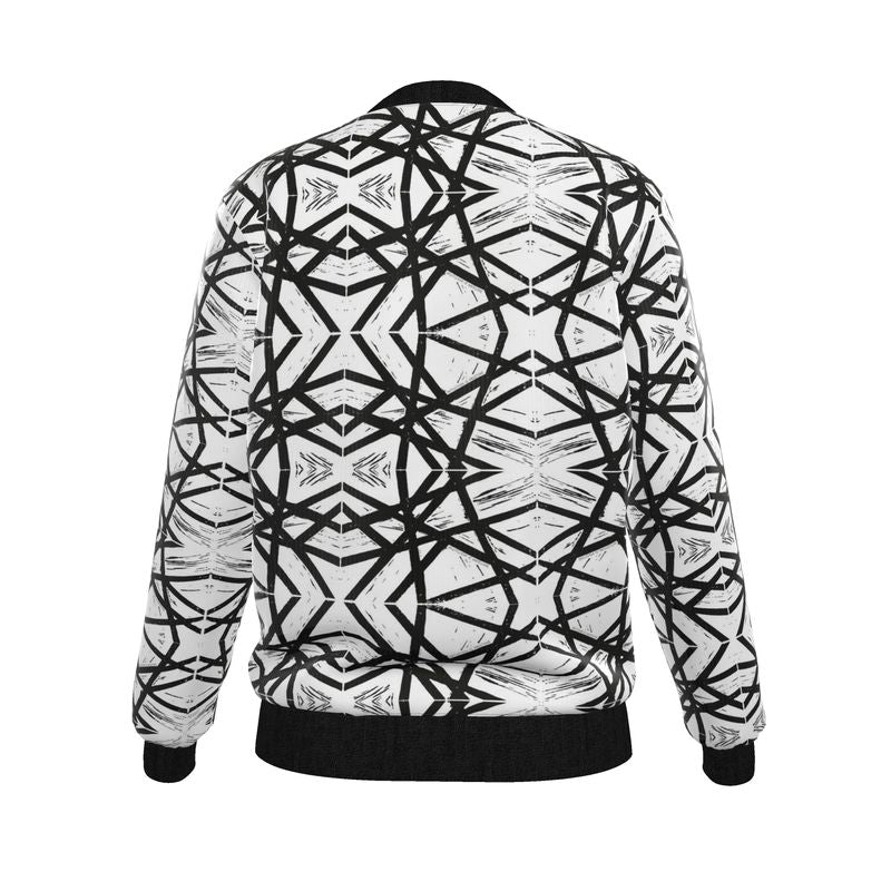 Intuition in Motion: Women's Legacy Silk Bomber Jacket (Reversible)