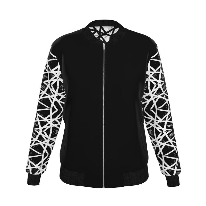 Intuition in Motion: Women's Legacy Silk Bomber Jacket (Reversible)
