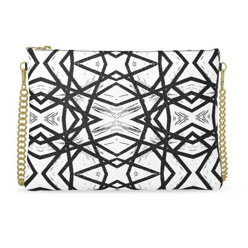 Intuition in Motion: Leather Crossbody Bag With Chain