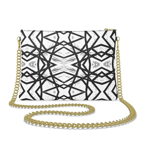 Intuition in Motion: Leather Crossbody Bag With Chain