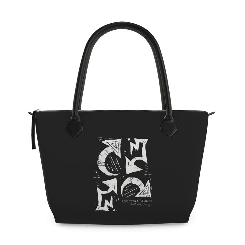 No Wrong Direction: Zip Top Handbag