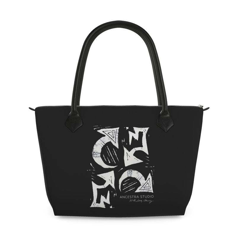 No Wrong Direction: Zip Top Handbag