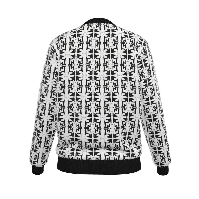 No Wrong Direction: Women's Silk Bomber Jacket (Reversible)