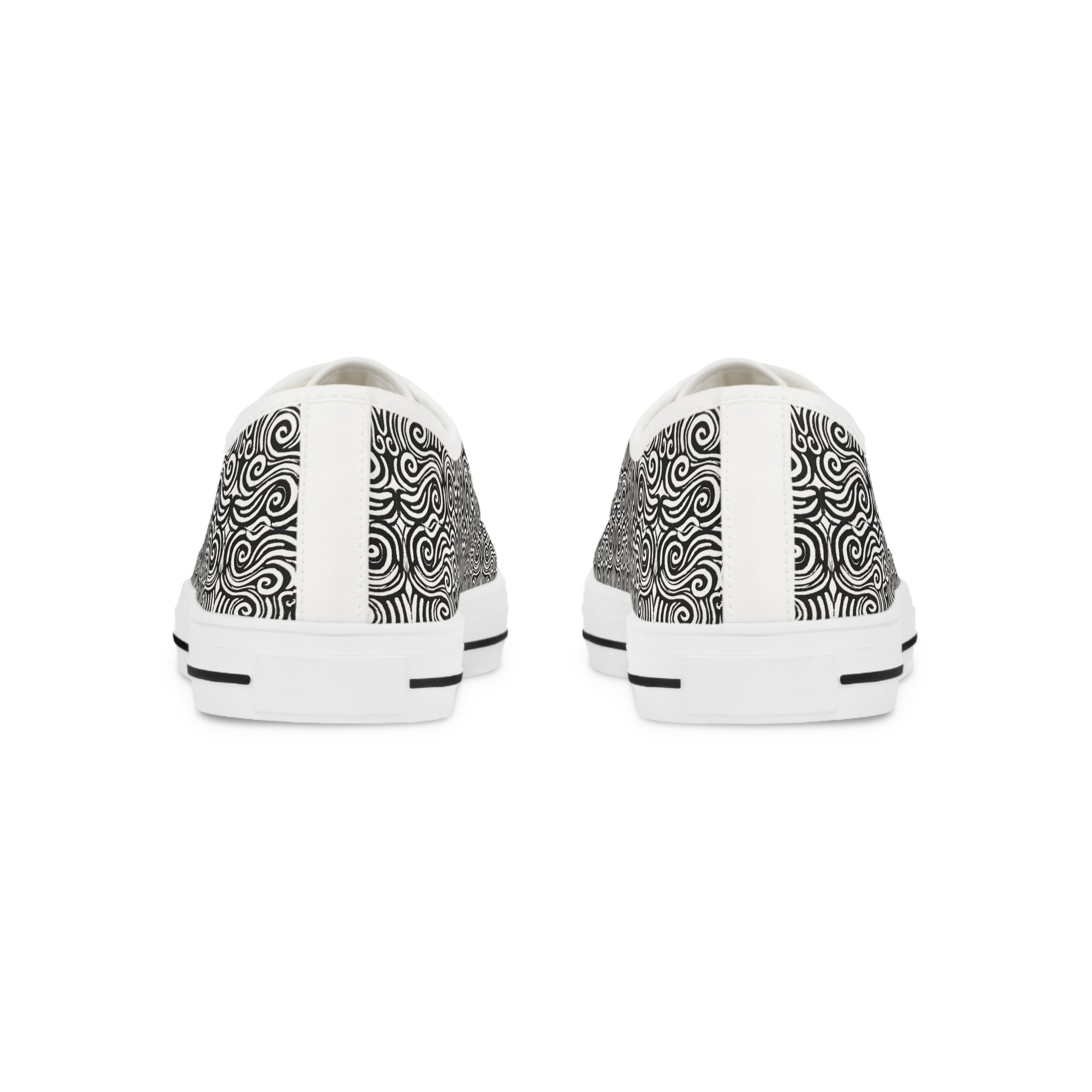 Life is Non-Linear: Men's Low Top Canvas Sneakers